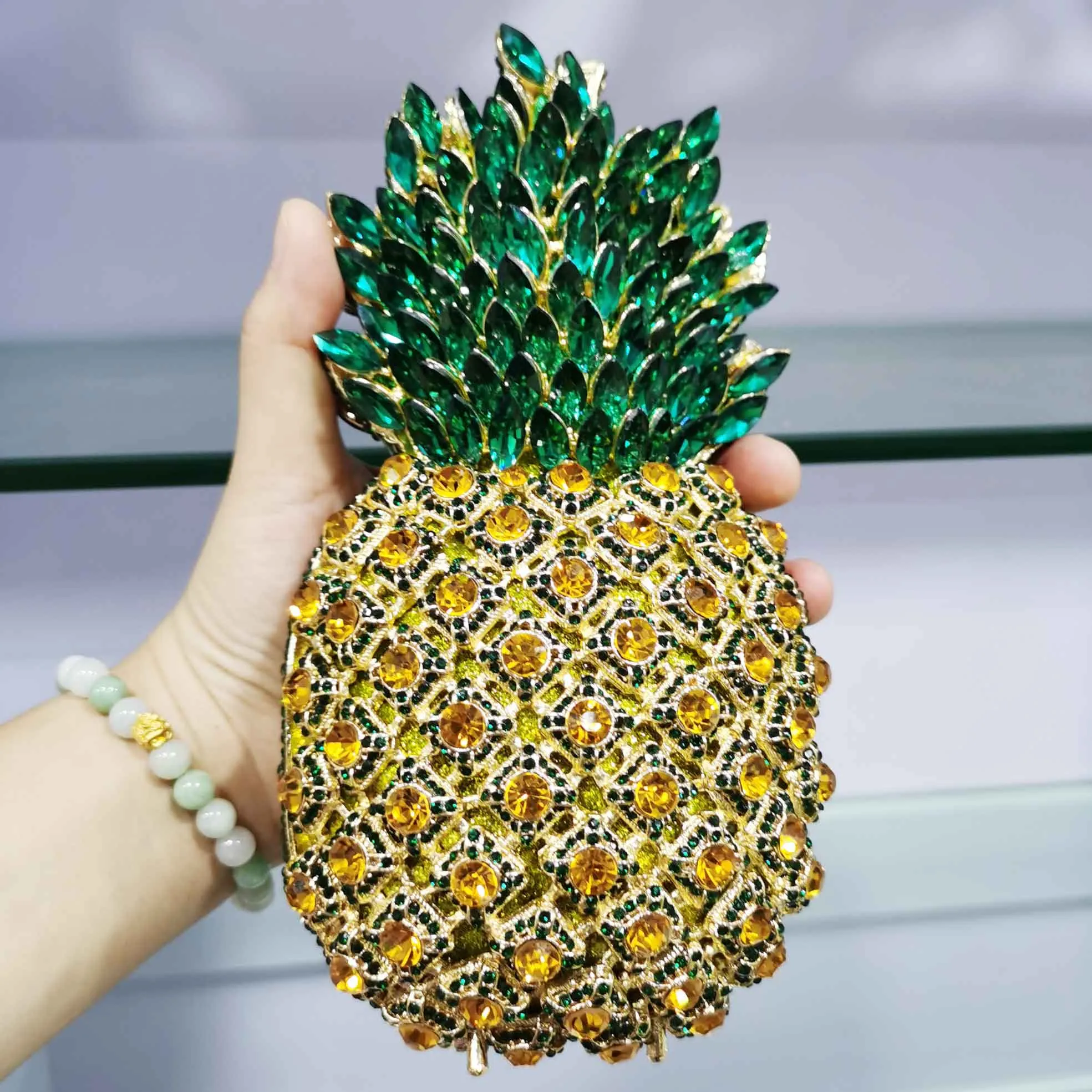 TEEK - Bejeweled Ripe Pineapple Evening Clutch Bags