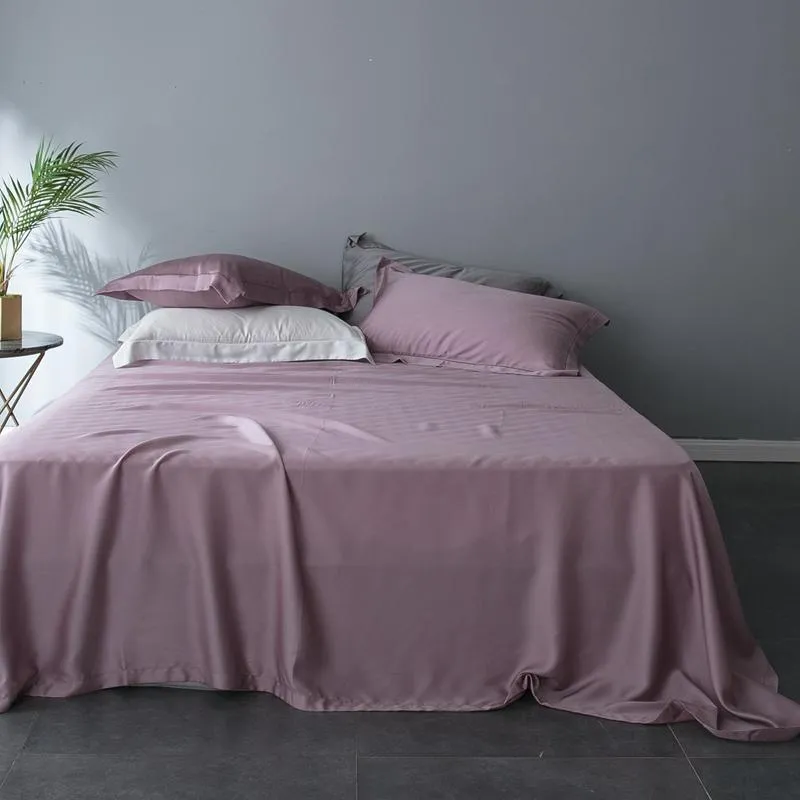 Tencel Silk Soft Quilt Cover Set - Pink