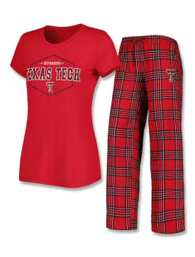 Texas Tech "Badge" Women's Pajama Short Sleeve Pants Set