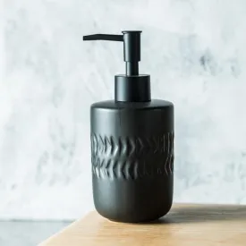 The Better Home 250ML Black Ceramic Soap Dispenser for Bathroom | Bathroom Accessories | Handwash Dispenser | Liquid Soap Dispenser for Kitchen | Handwash Bottle | Hand Wash Dispensers Pump