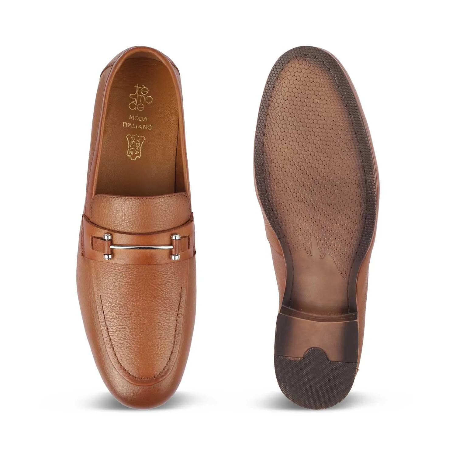 The Bone Tan Men's Leather Loafers Tresmode