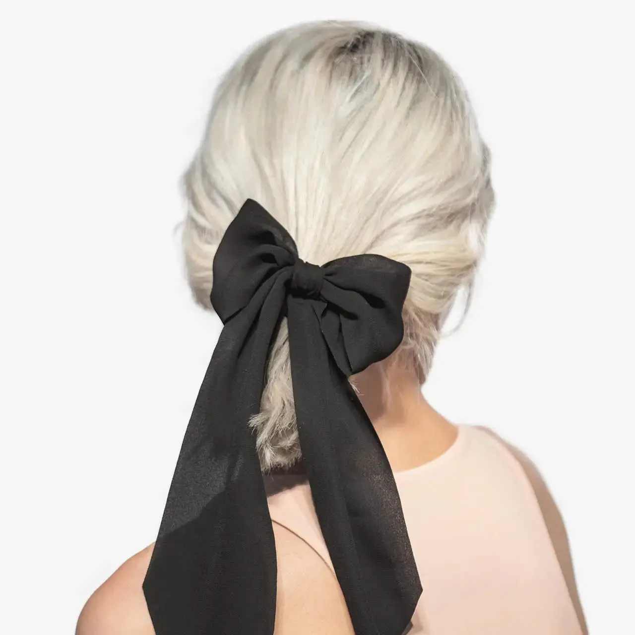 The Crepe Scarf Hair Scrunchies (Set of 2)