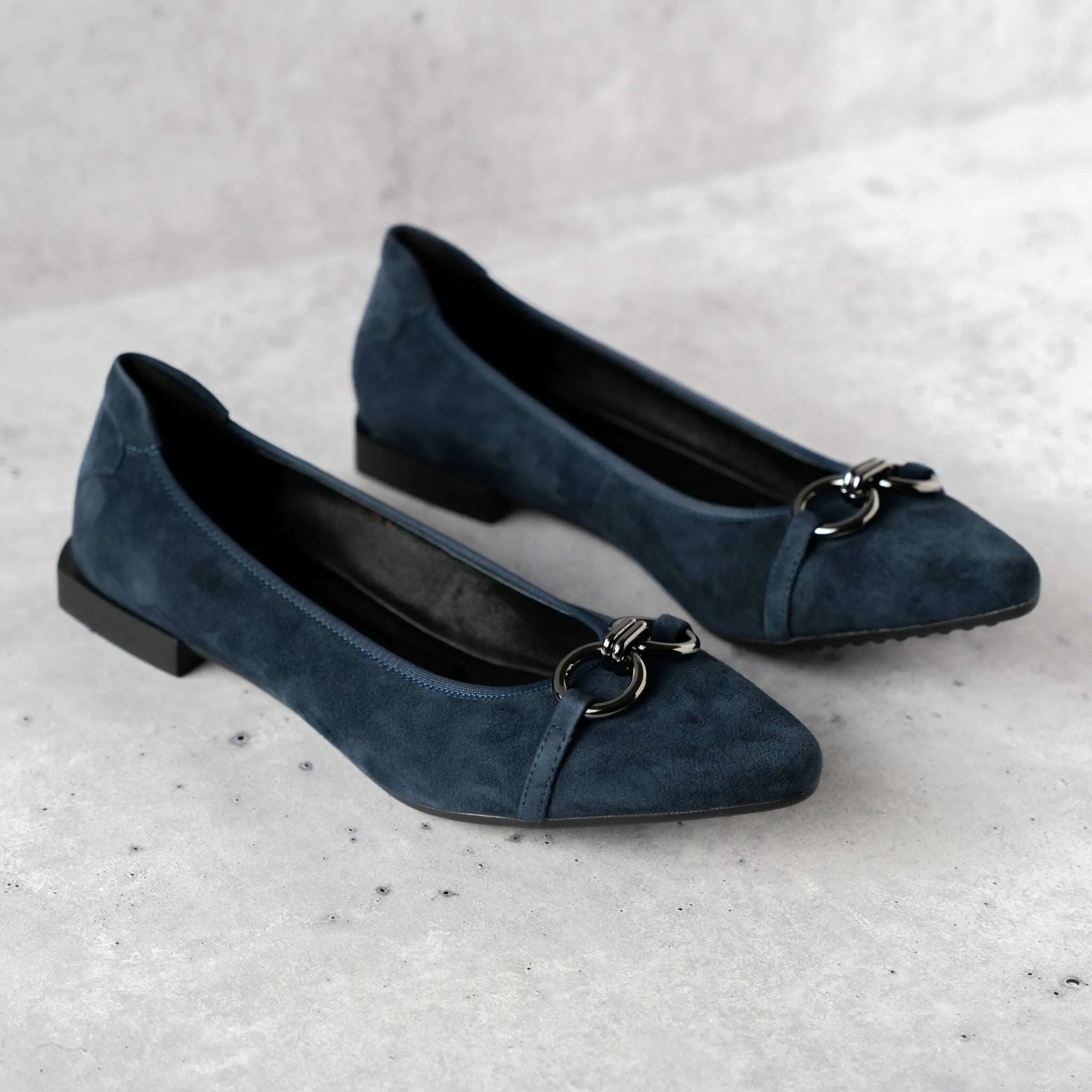 THE FLEXX - Raven - Navy & Black Suede