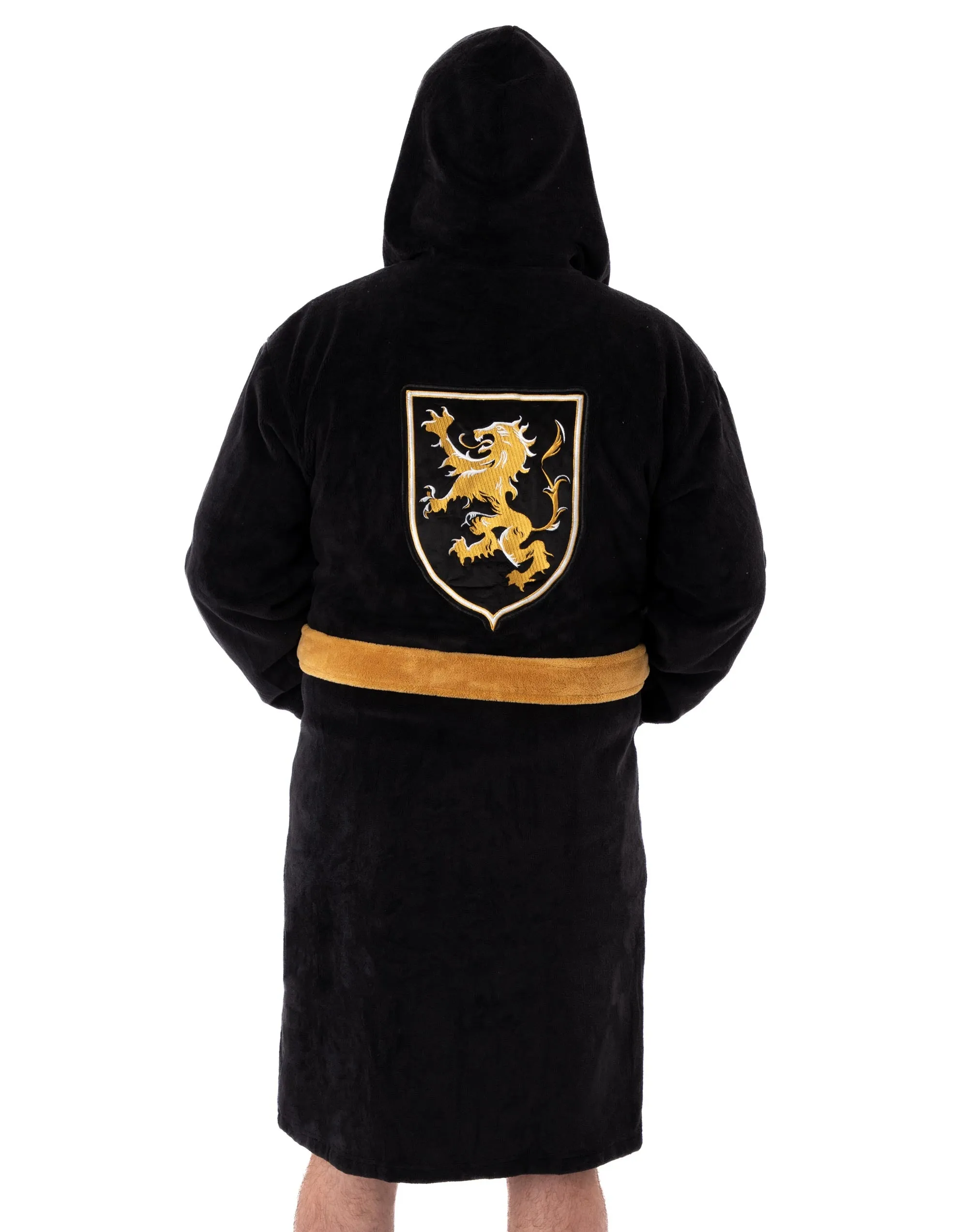 The Godfather Men's Black Hooded Bathrobe