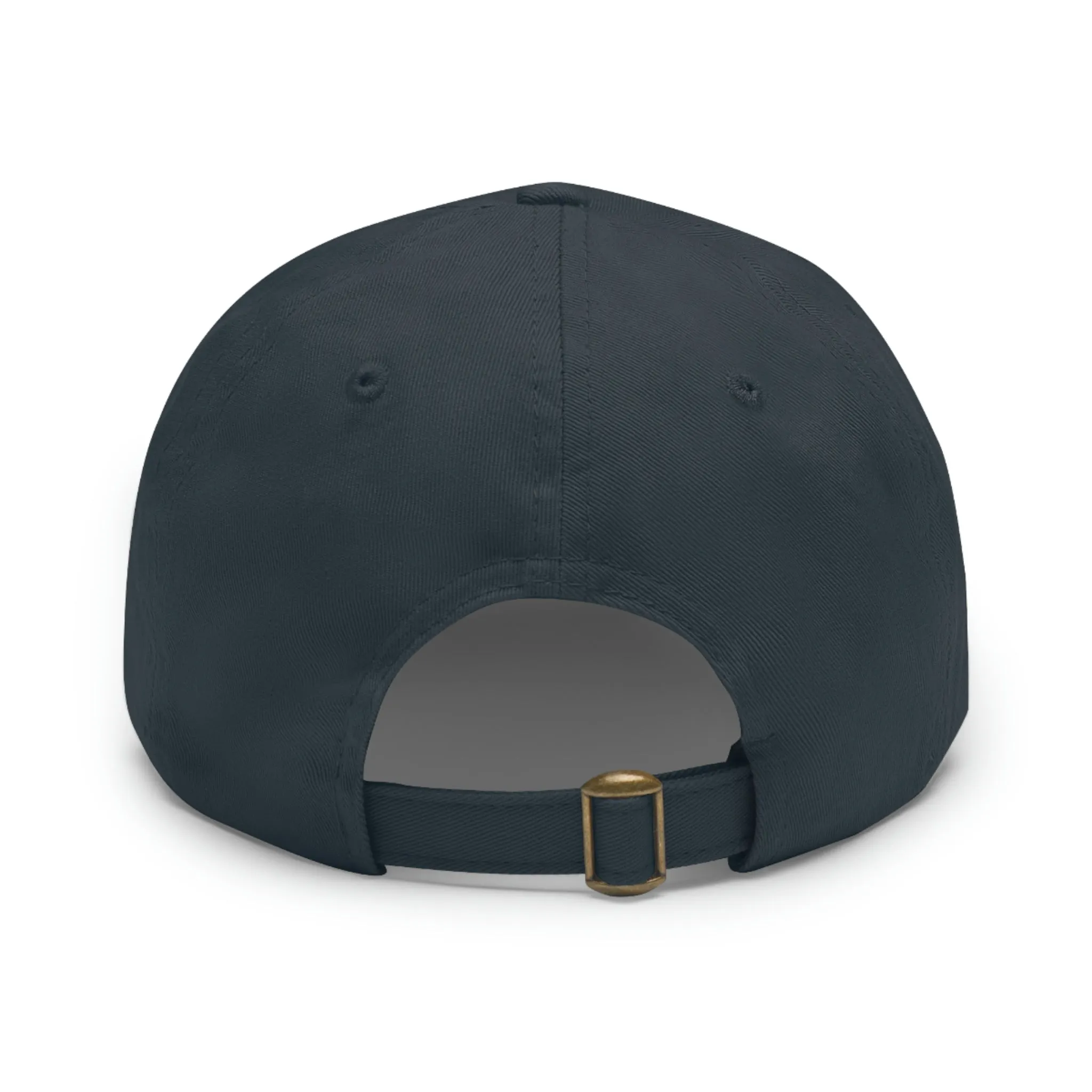 The Home Is Where The Cat Lives POD Dad Hat with Leather Patch (Rectangle)