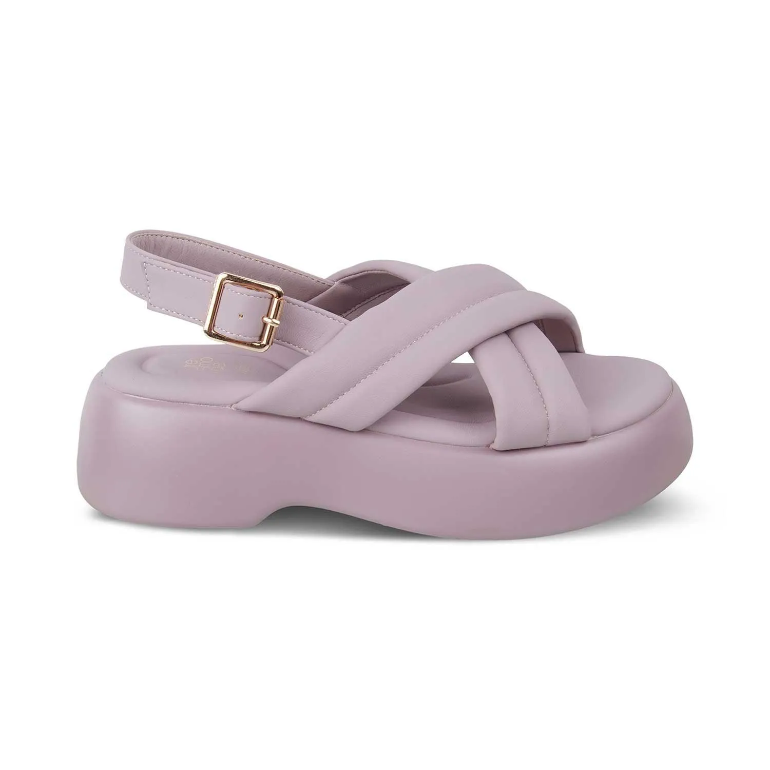 The Lonir Purple Women's Dress Wedge Sandals Tresmode