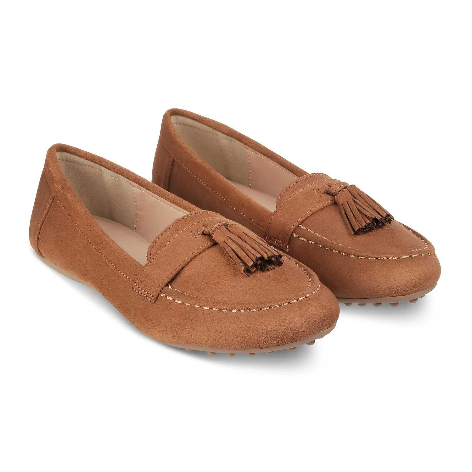 The Mia New Tan Women's Dress Loafers Tresmode