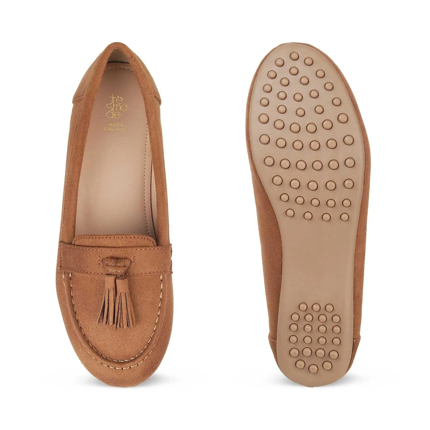 The Mia New Tan Women's Dress Loafers Tresmode