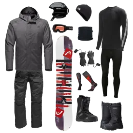 The North Face The Works Package w/ Bibs - Men's Snowboard