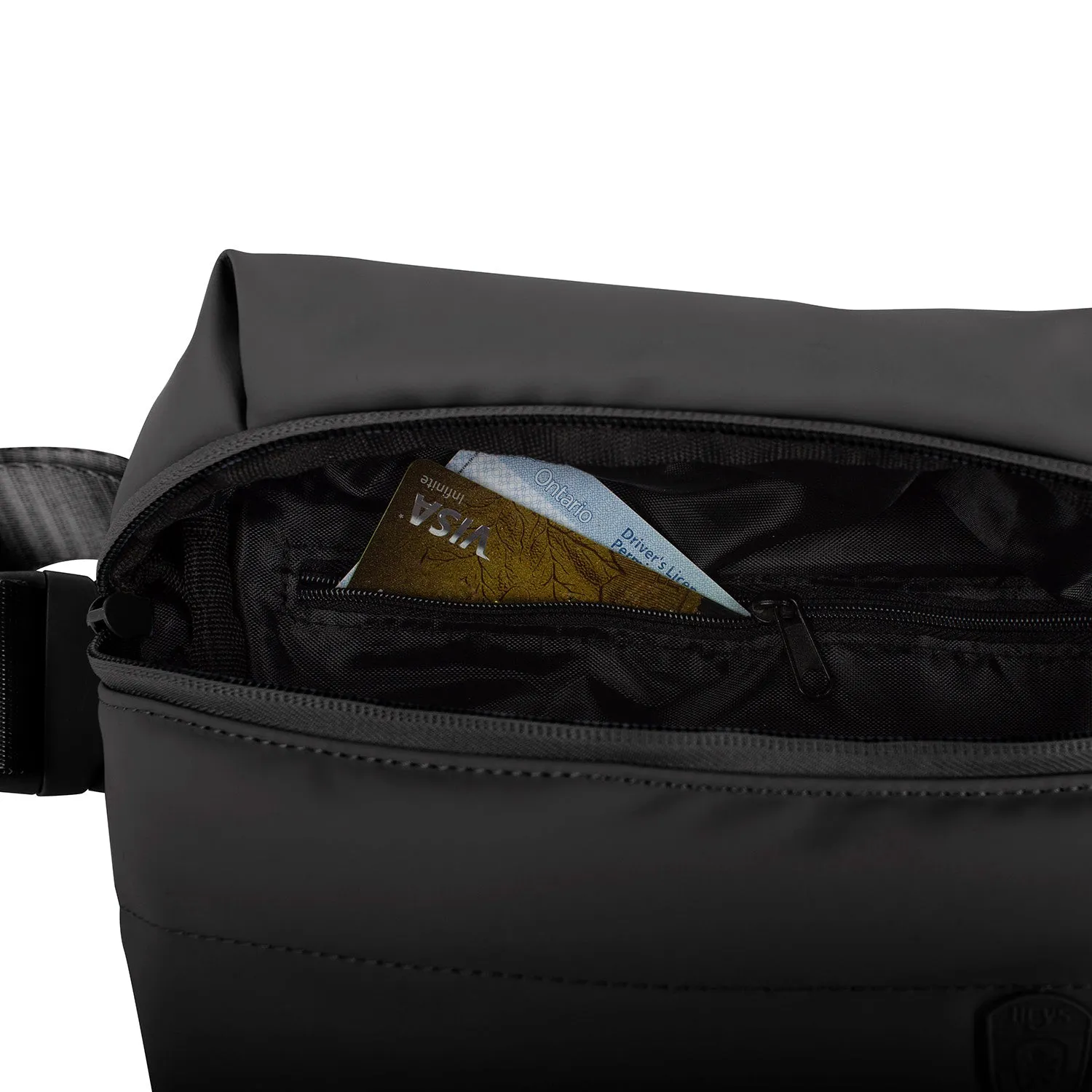 The Puffer Mini Waist Bag - Black