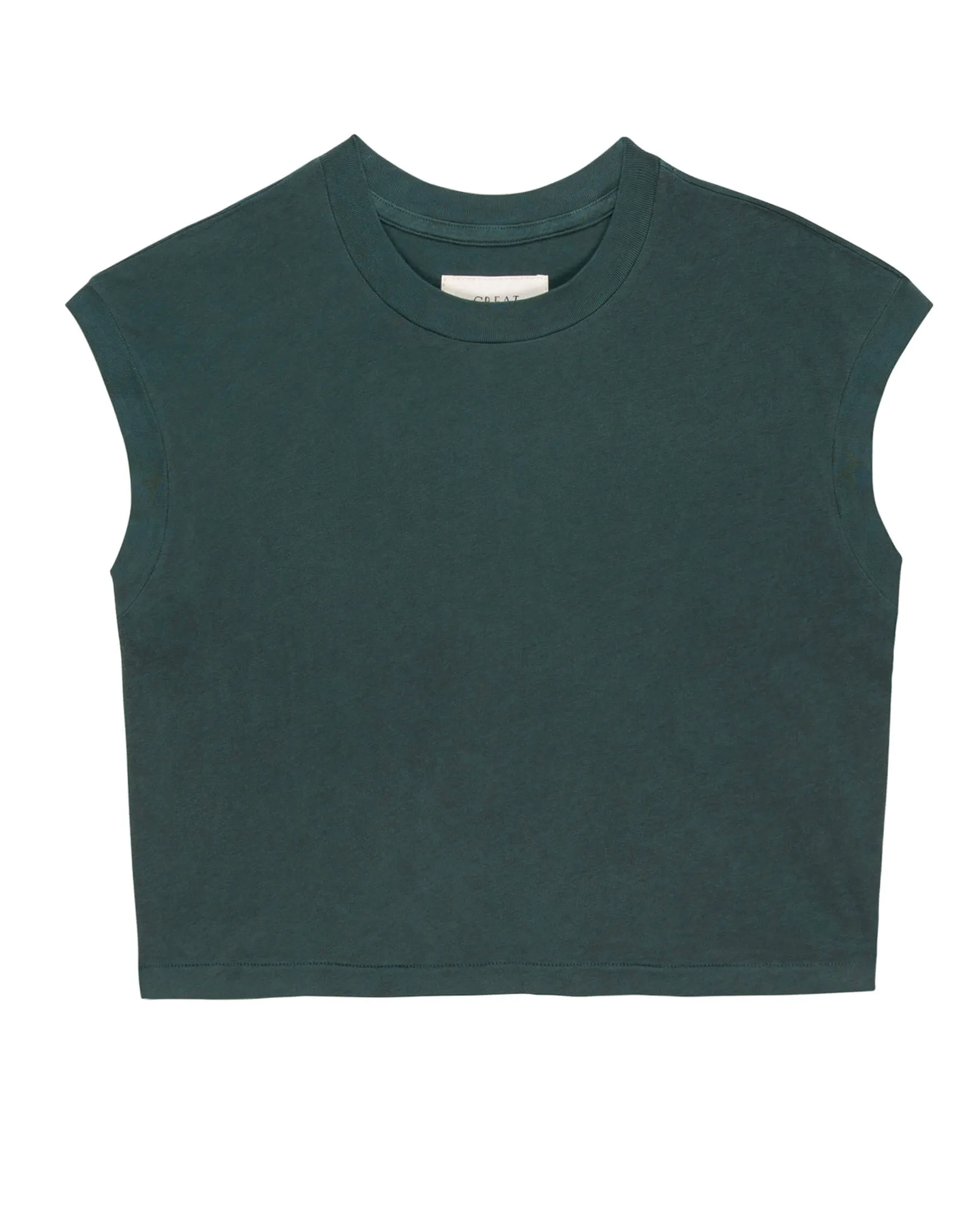 The Square Tee. Solid -- Deep Sea Green