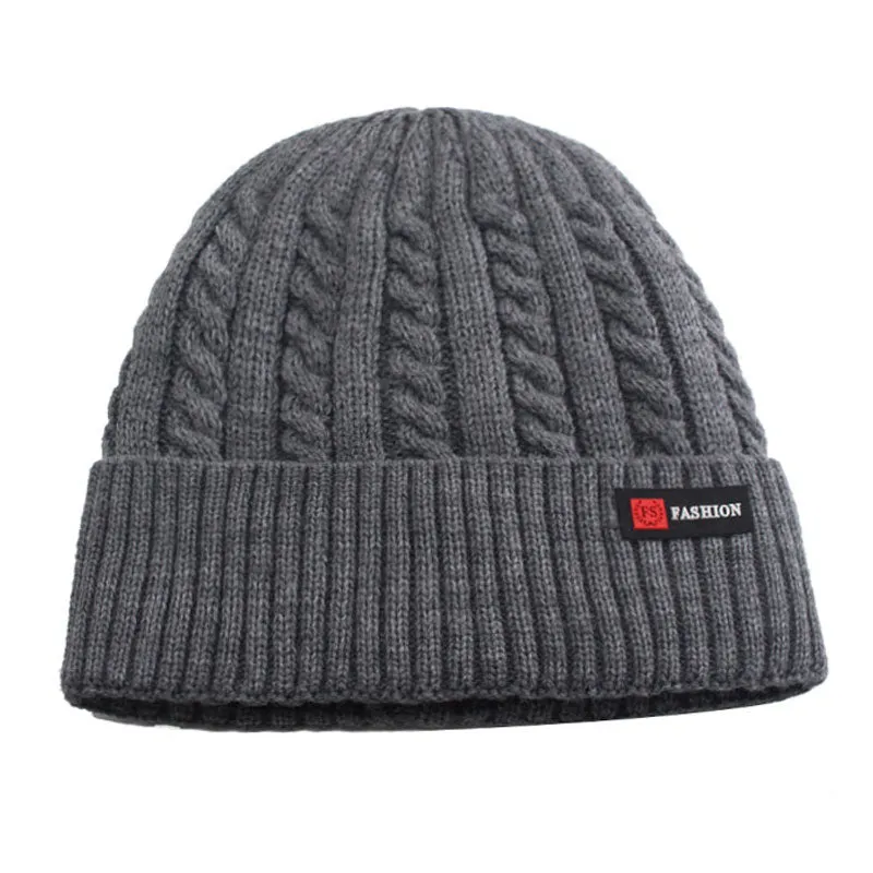 Thick Beanie With Warm Faux Fur Lining