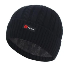 Thick Beanie With Warm Faux Fur Lining