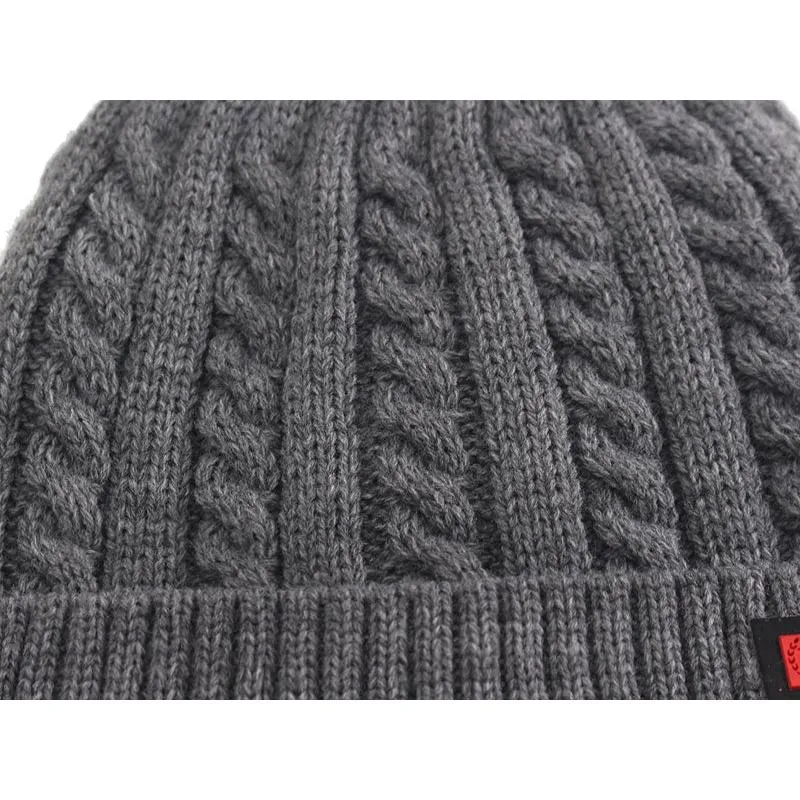 Thick Beanie With Warm Faux Fur Lining