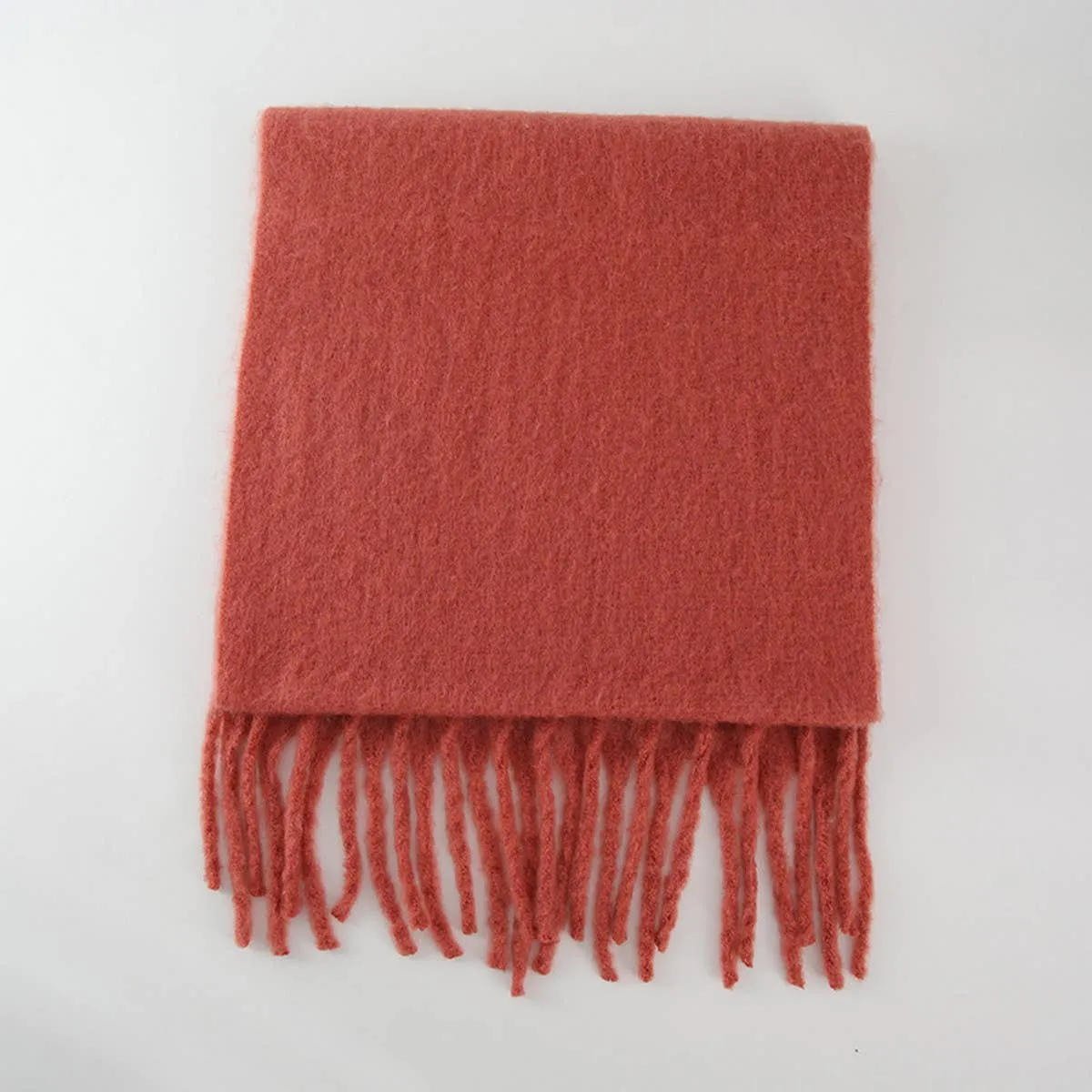 Thick Mohair Scarf - Beige