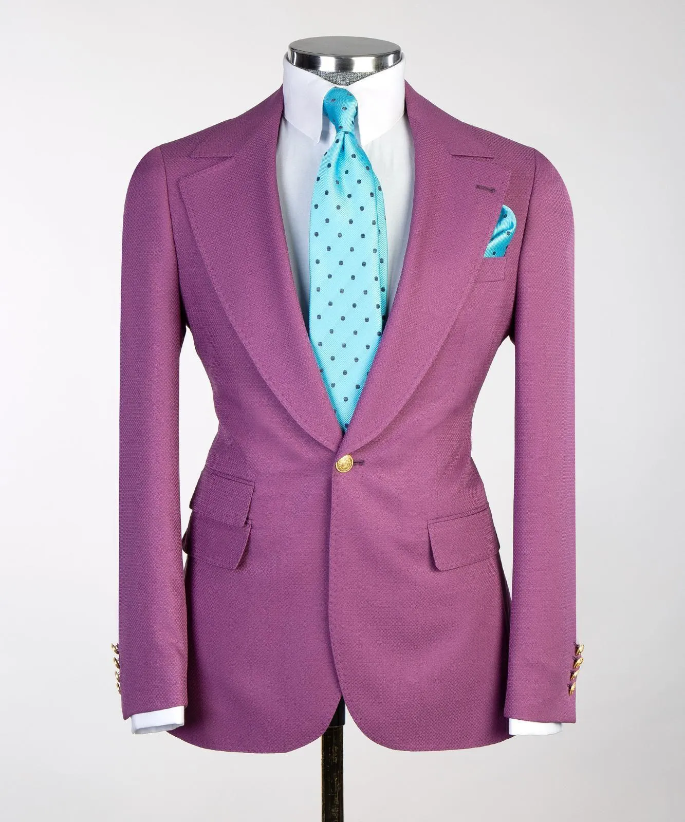 Three Pieces Pink Suit