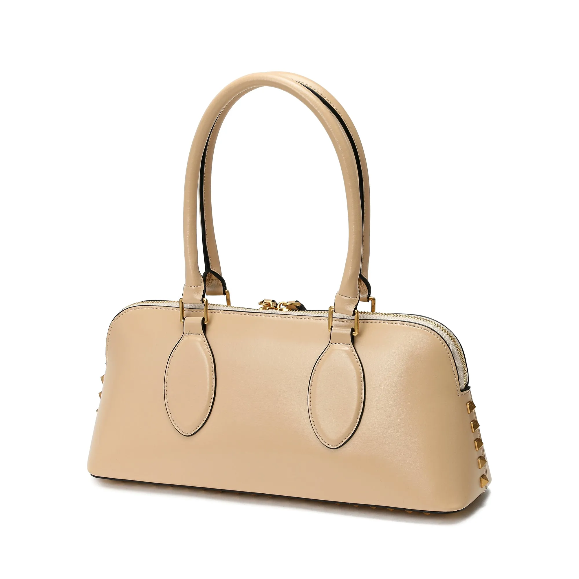 Tiffany & Fred East-West Smooth Leather Satchel Bag