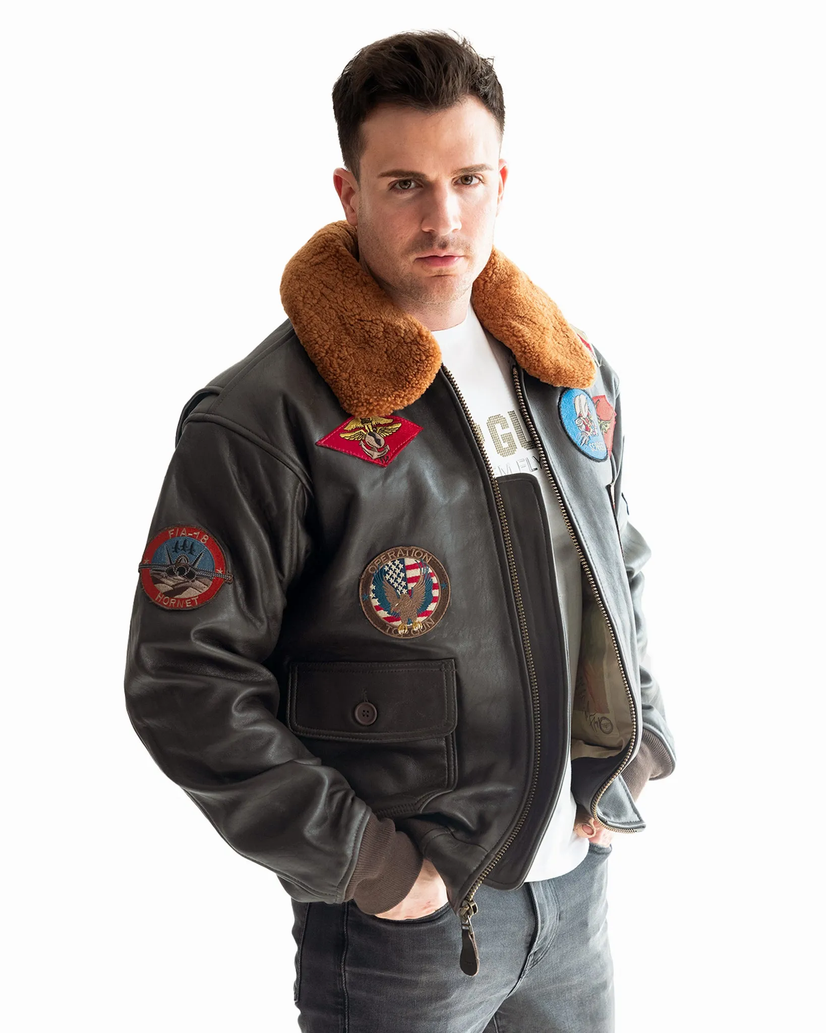 TOP GUN® OFFICIAL SIGNATURE SERIES LEATHER JACKET