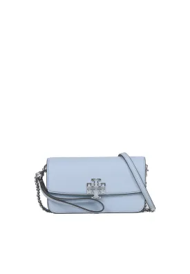 Tory Burch Britten Chain Wallet Crossbody Bag In Blue Mist 141012