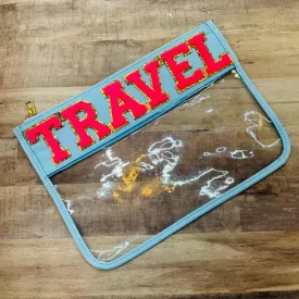 TRAVEL Clear Zip Pouch