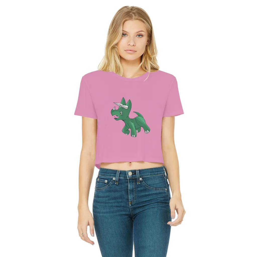 Treevetop Classic Women's Cropped Raw Edge T-Shirt