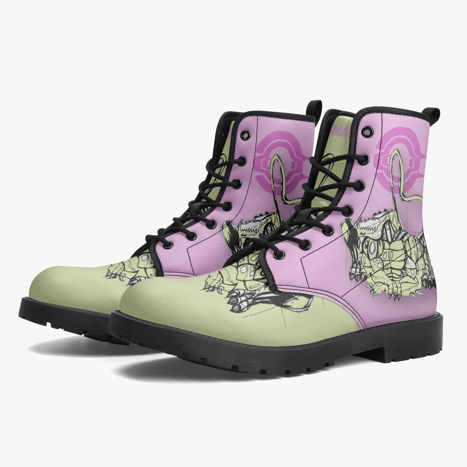 Trendy Leather Boots- Happy Dragon