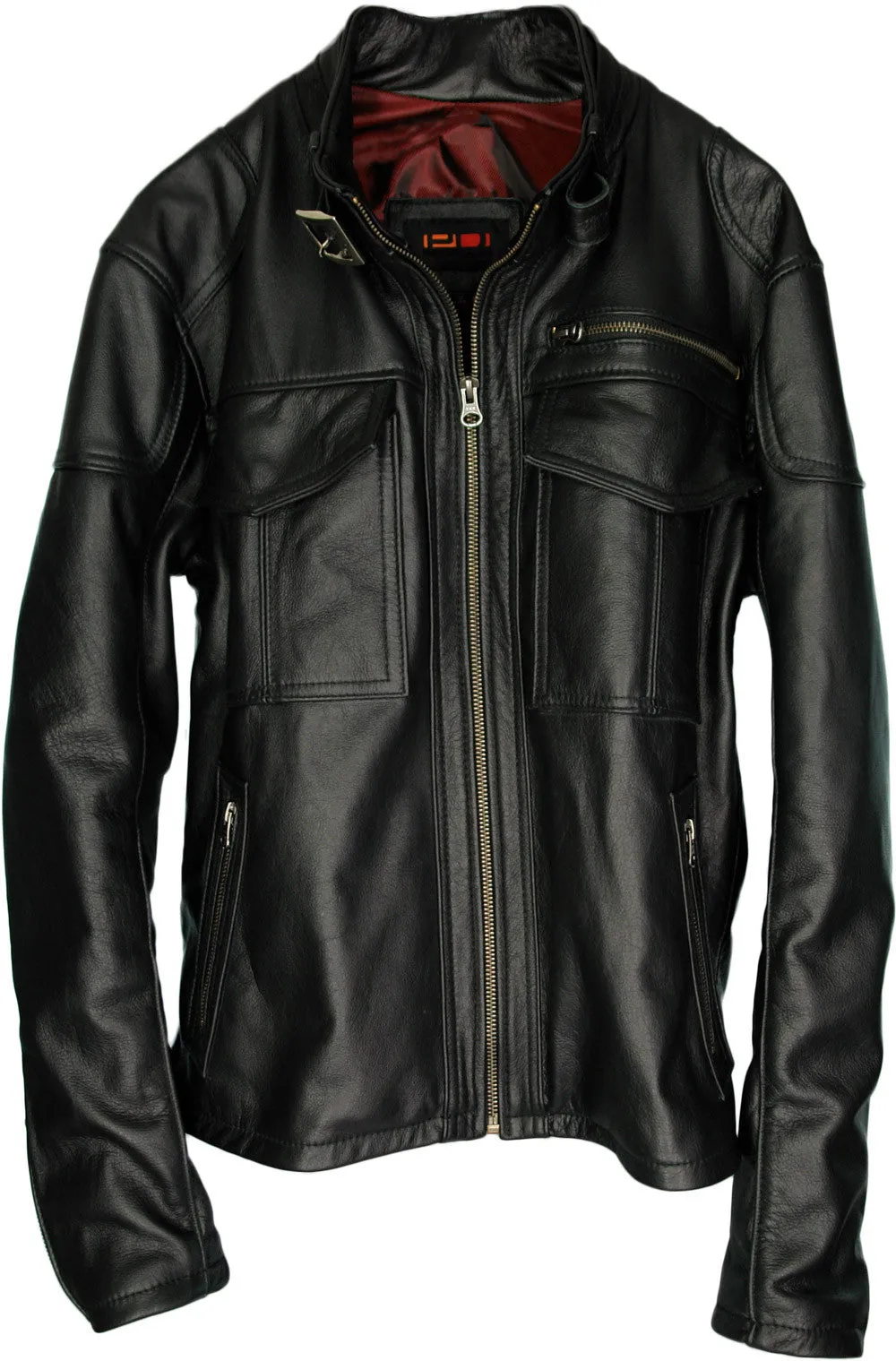 TRUE Leather Jacket Cafe Racer - In Black