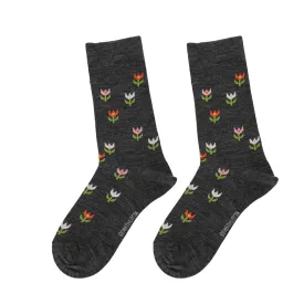 Tulip Grey - Bengt and Lotta - Swedish Socks