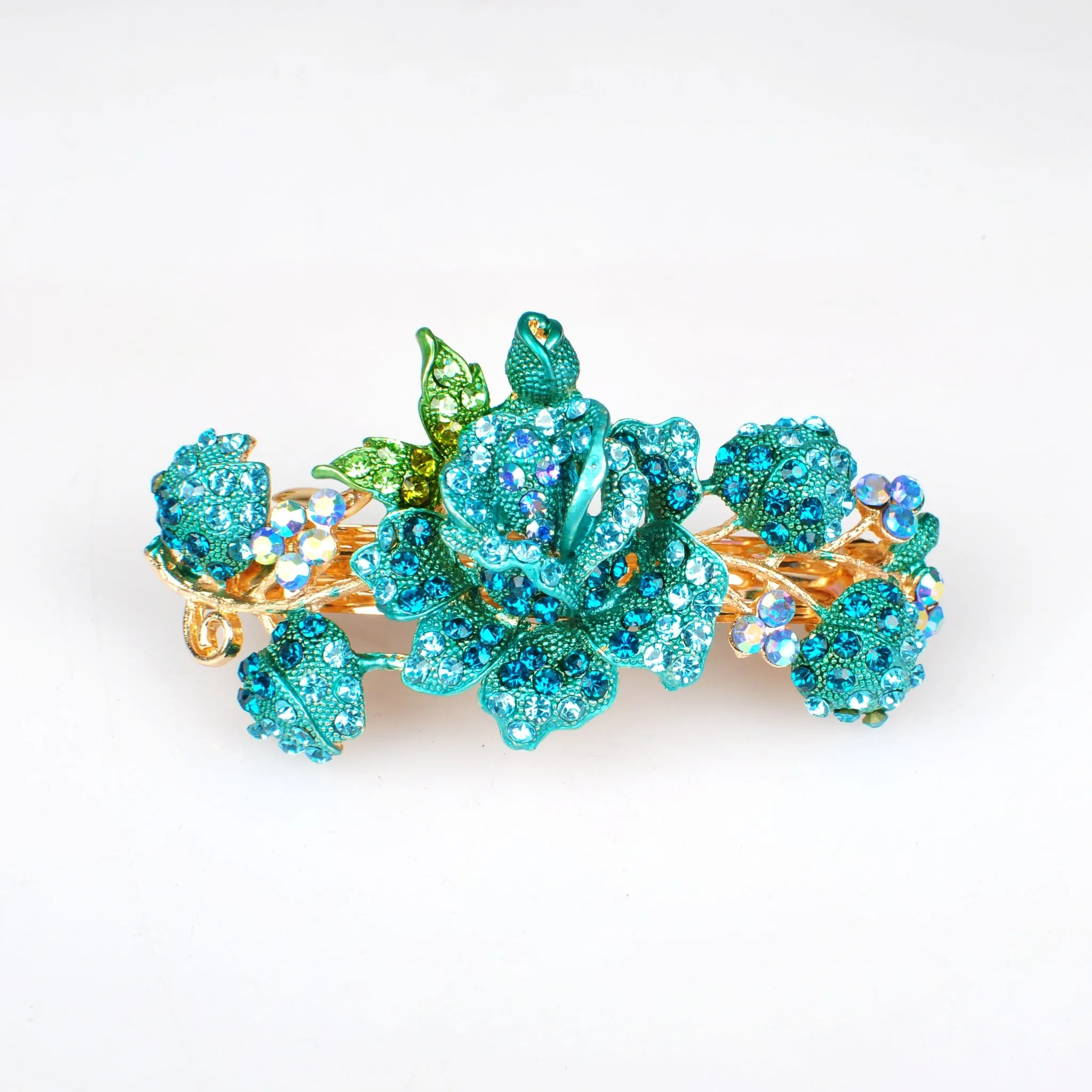 Turquoise Flower Hair Clip