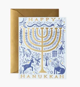 Twelve Tribes Menorah Card