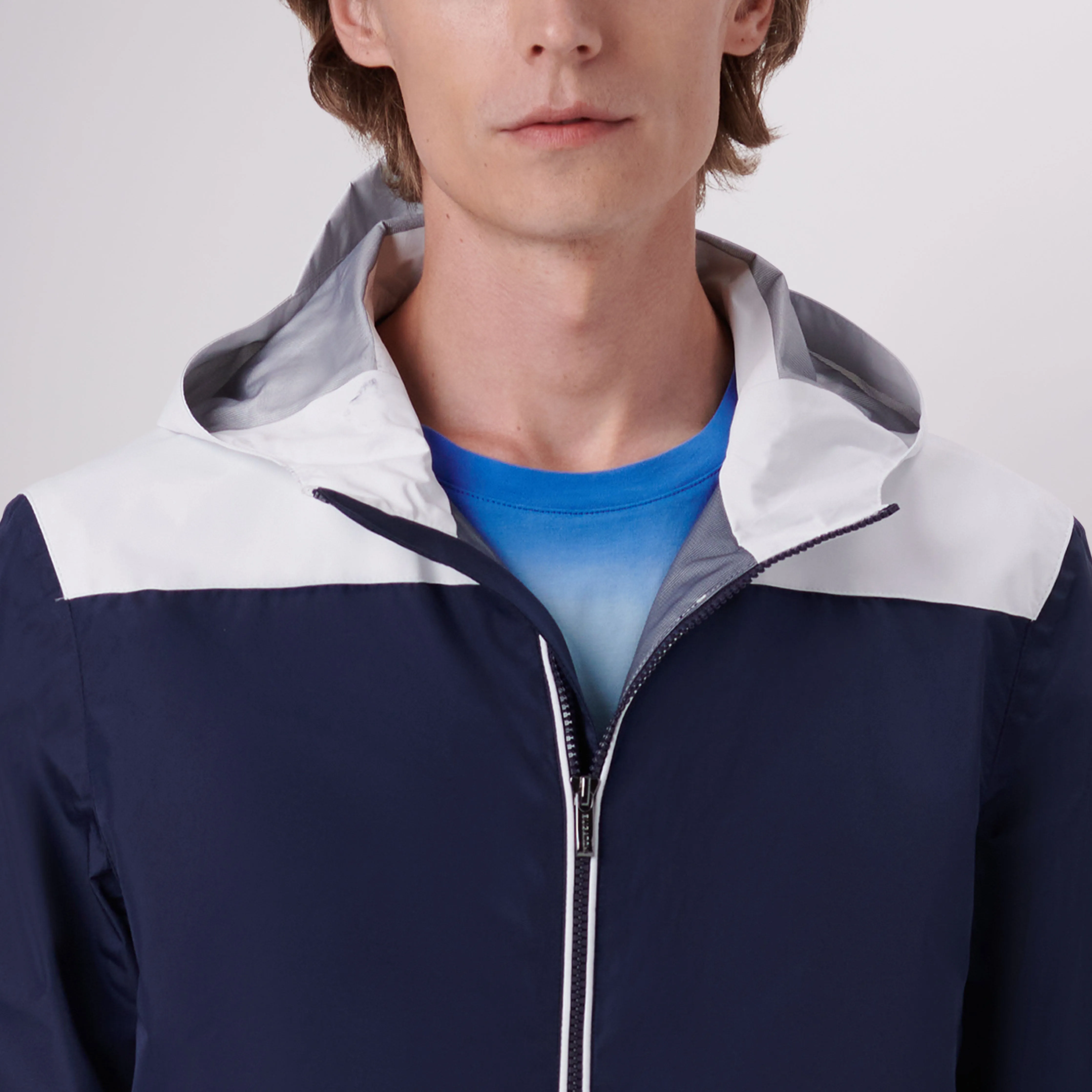 Two-Tone Nylon Windbreaker