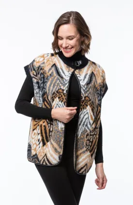 Tyler Boe Navajo Animal Printed Sweater Cape