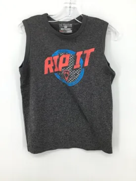 Under Armour Child Size 8 Gray screen printed Tank top - boys