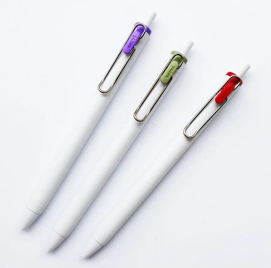 UNI UMNS38.G uni-ball one 0.38mm 0.5mm limited autumn and winter color gel pen white shaft gel pen three-color set limited set