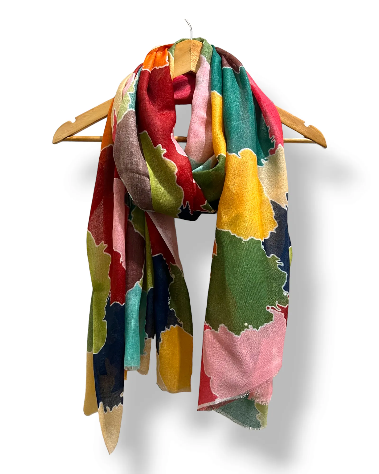 United - Wool/ Silk Print Scarf