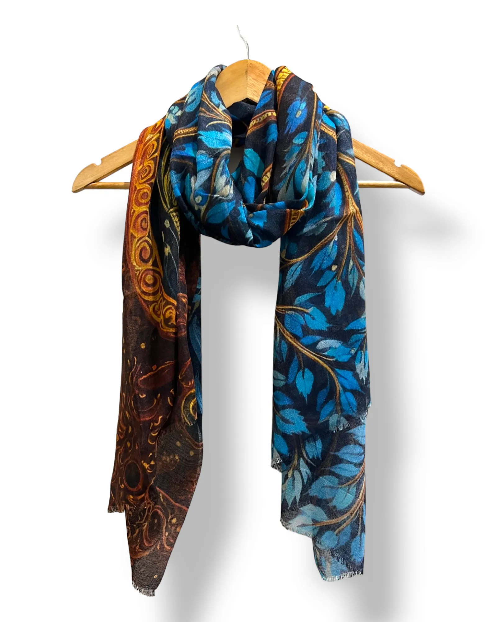 United - Wool/ Silk Print Scarf