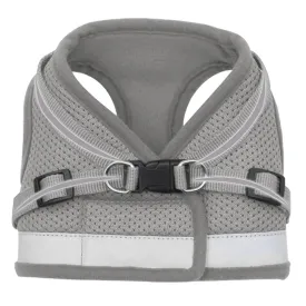 Urbane Home Reflective Dog Harness With Adjustable Leash|Breathable Polyester Mesh Fabric |Medium Size|HT-844|Comfortable No-Pull Grip|Quick Release Buckles|Easy On - Easy Off Harness|Grey