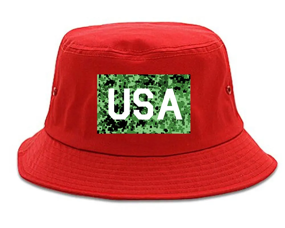 USA Digital Camo Army Mens Bucket Hat