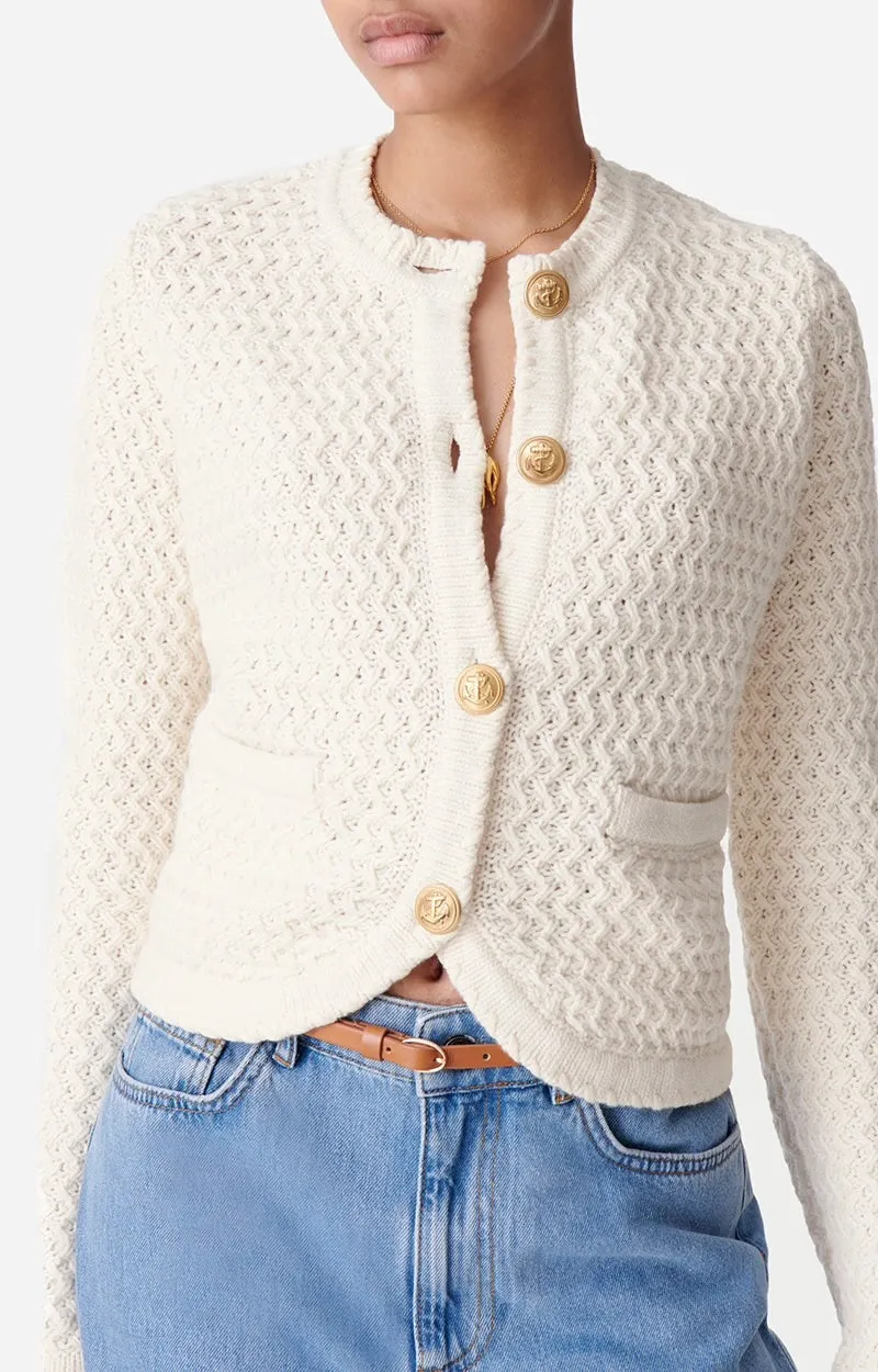 Vanessa Bruno Dorina Cardigan Ecru