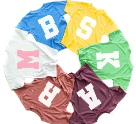 VARSITY INITIALS - Short Sleeve Child Shirt