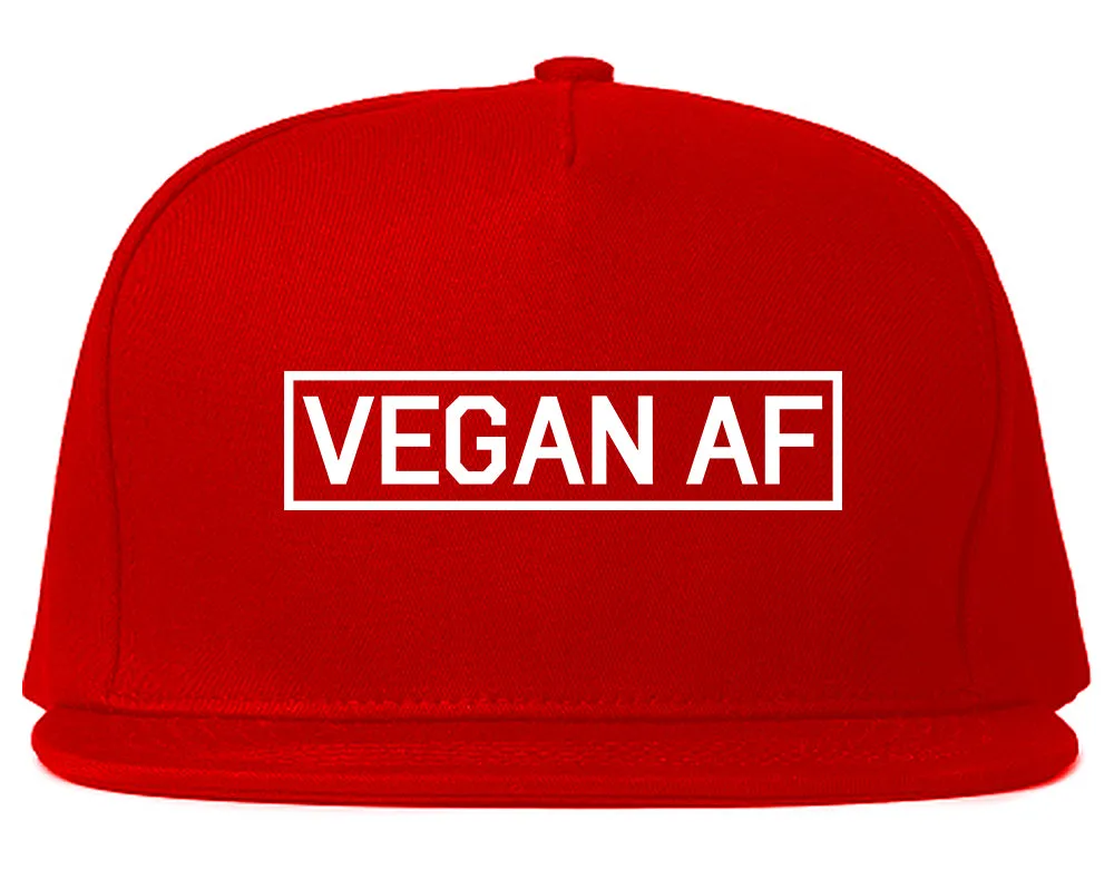 Vegan AF Vegetarian Mens Snapback Hat