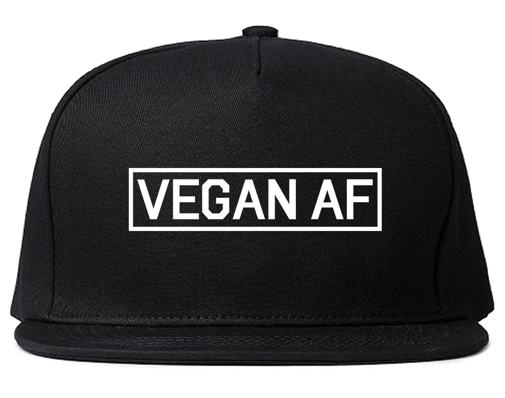 Vegan AF Vegetarian Mens Snapback Hat