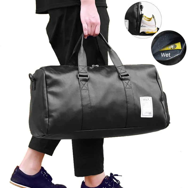 Vegan Leather Business Travel Duffel Bag