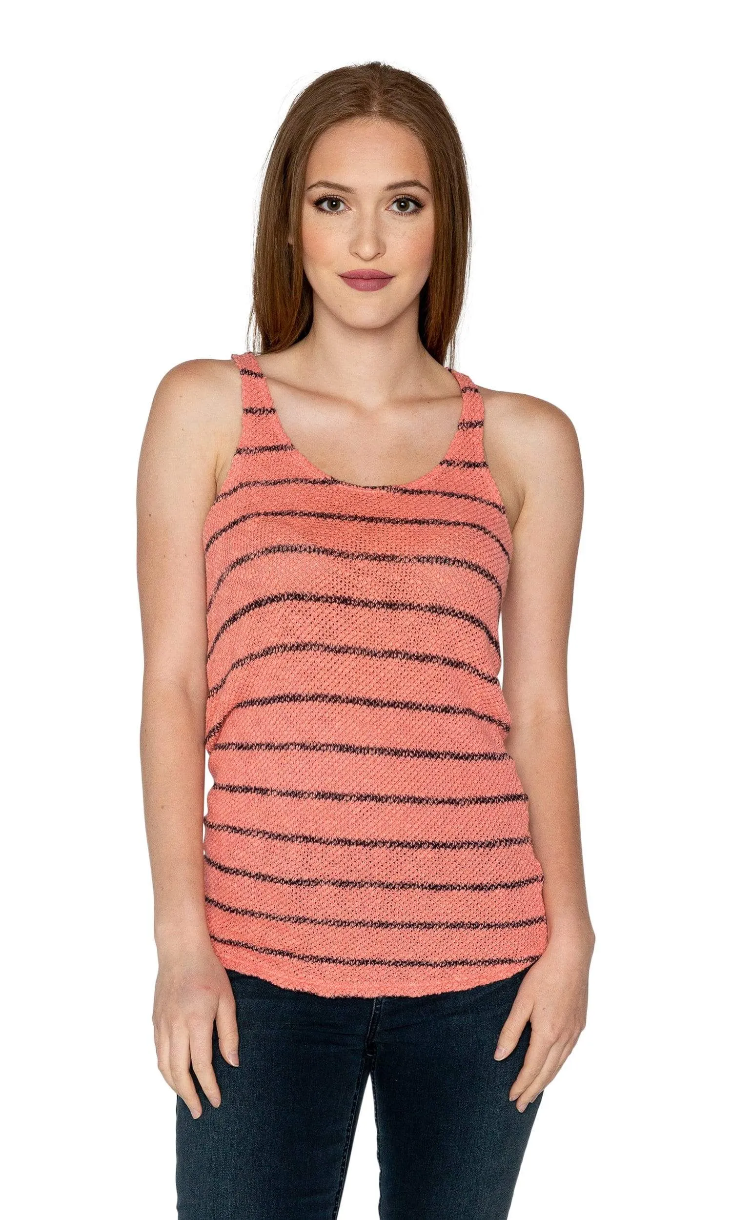 Velvet by Graham & Spencer Anona Striped Racerback Tank Top