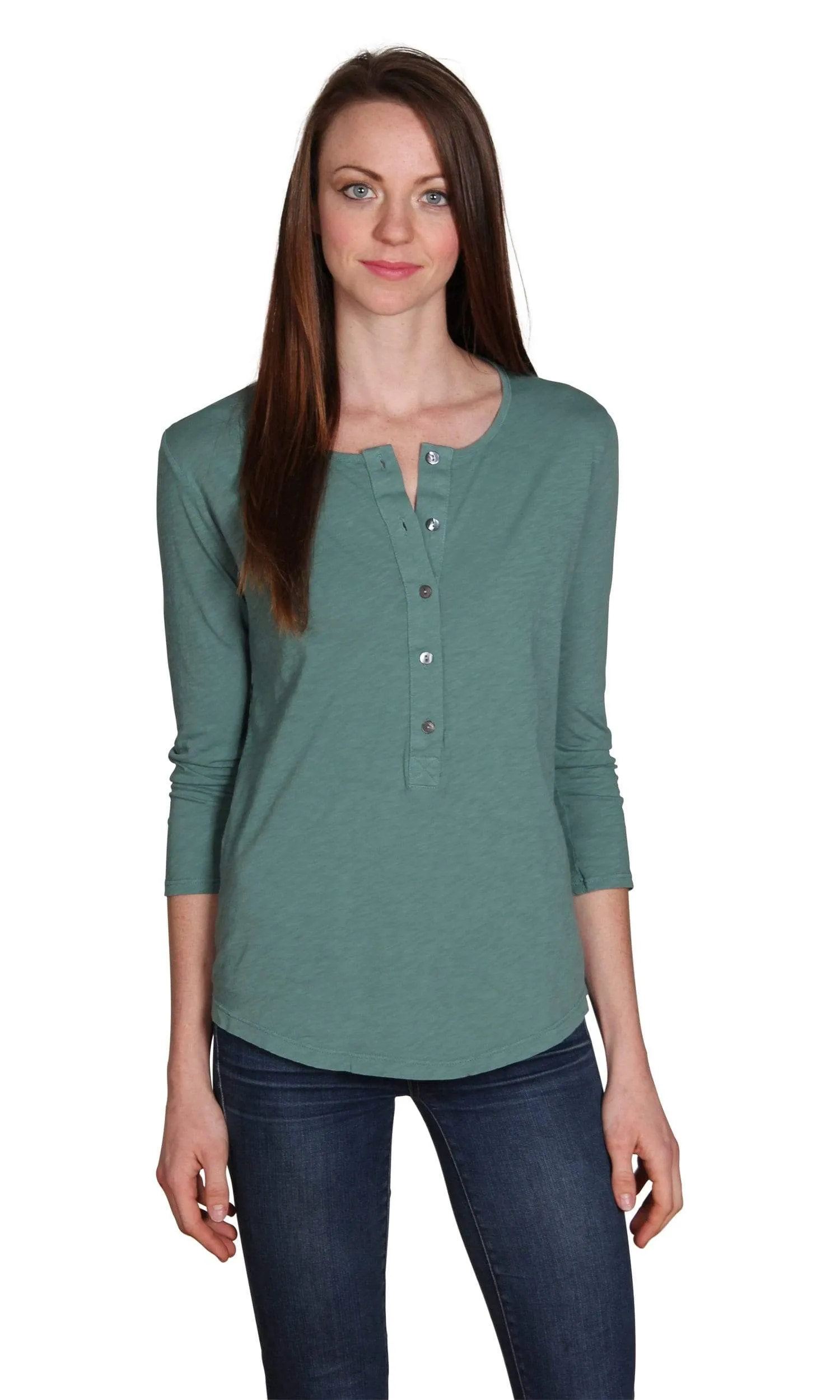 Velvet by Graham & Spencer Candiss Cotton Slub Henley Top