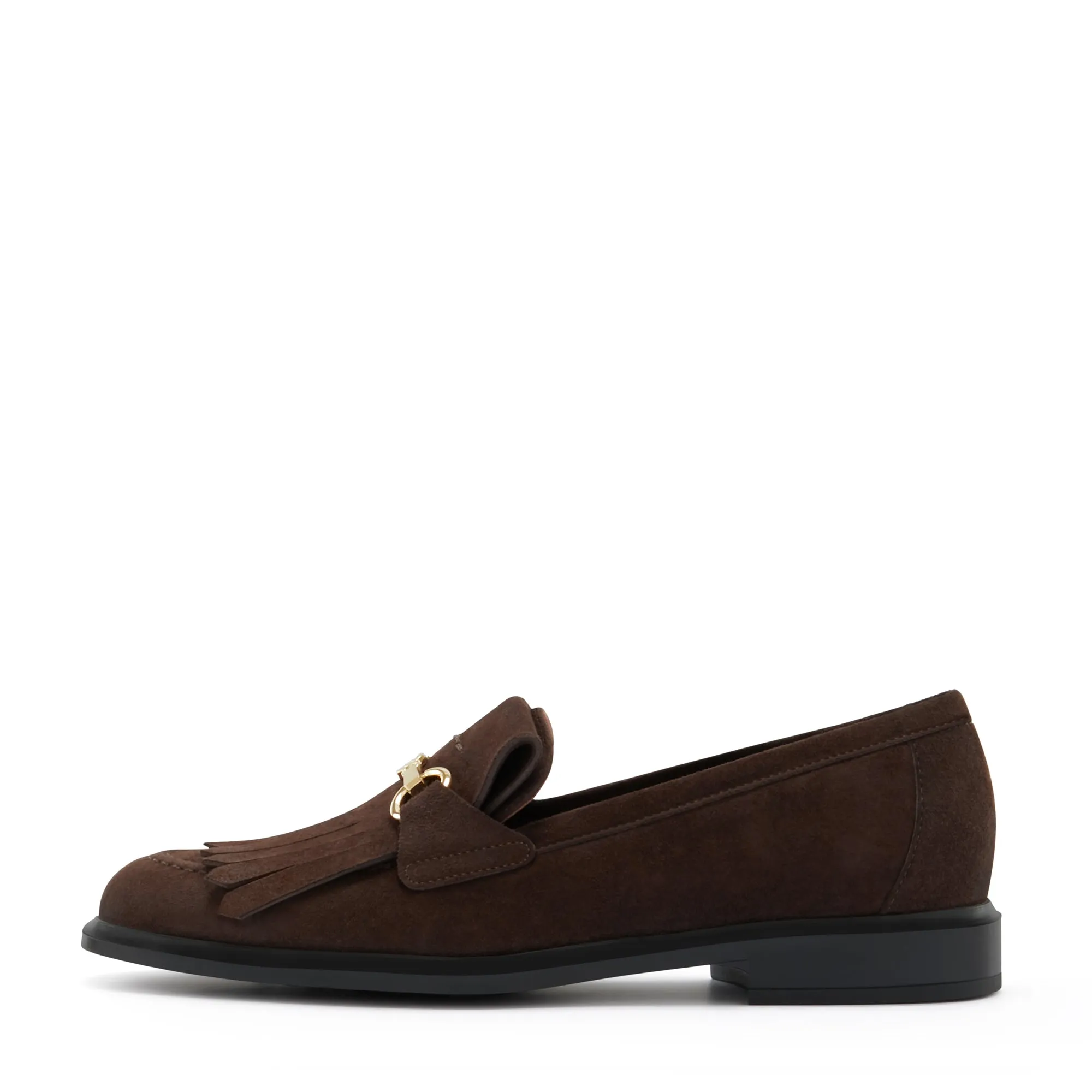 Vendôme Lave brown suede loafers