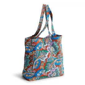 Vera Bradley Small Original Tote Bag- Flowers & Feathers