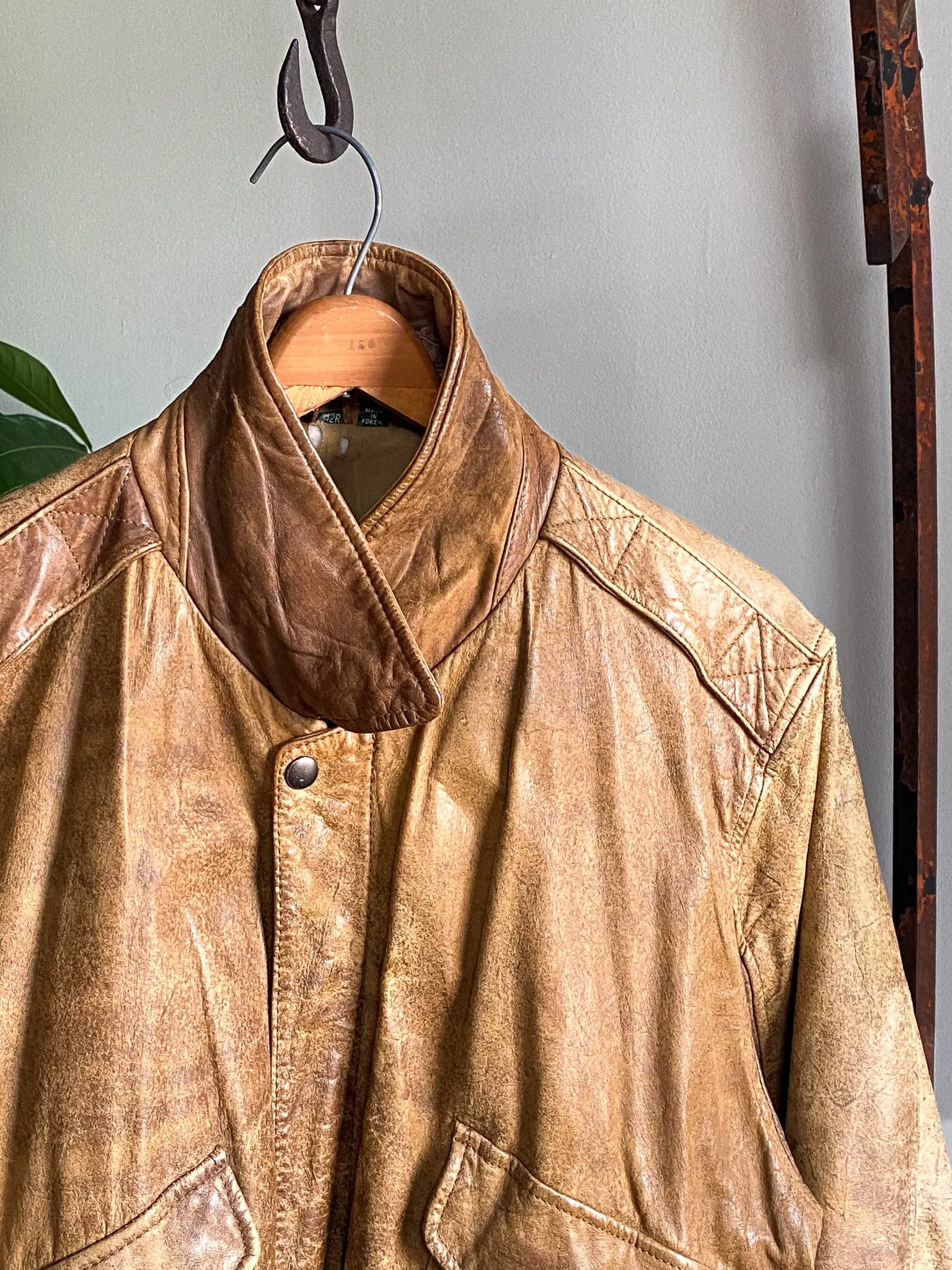 Vintage Leather Bomber—[M]