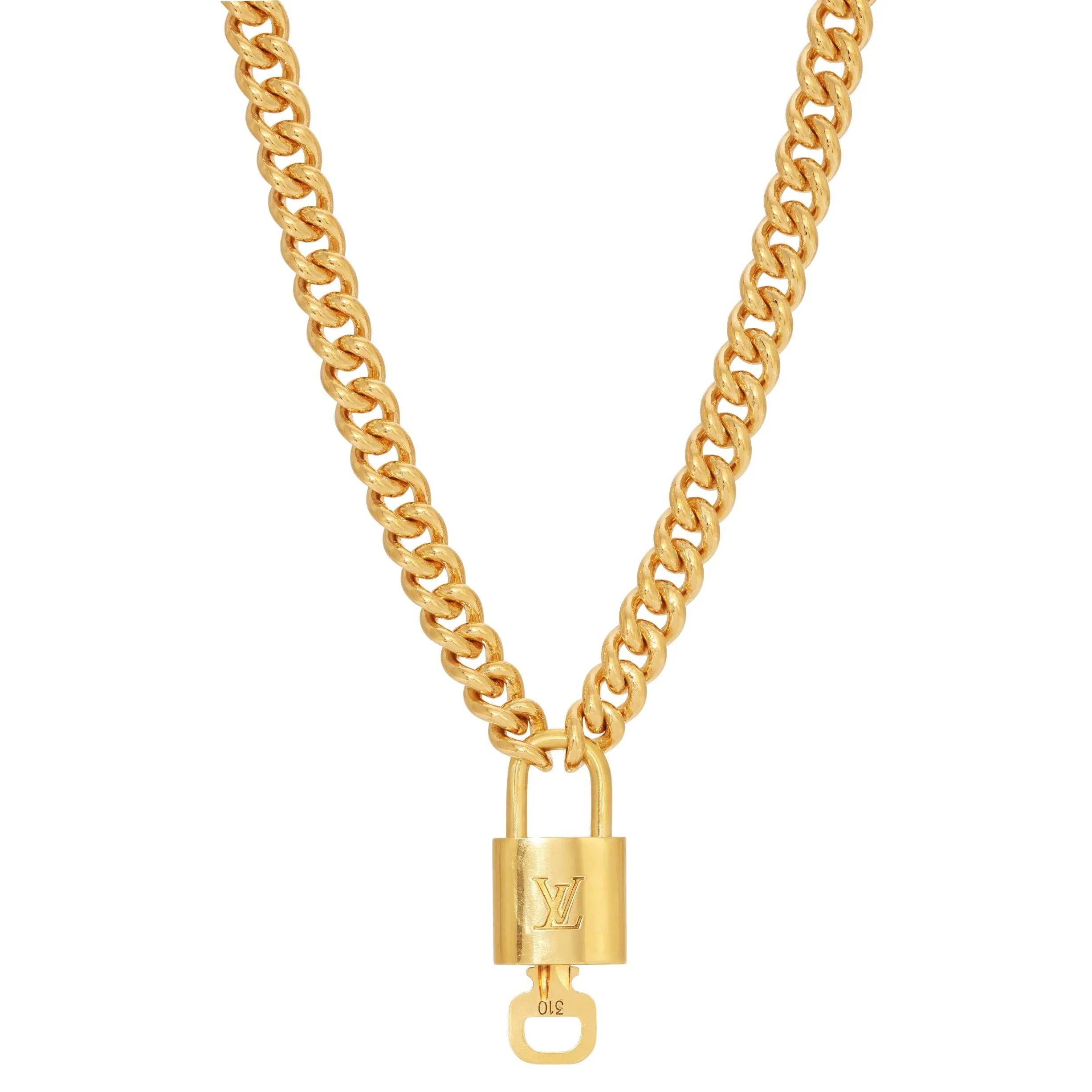 Vintage Louis Vuitton Lock Necklace 2.0