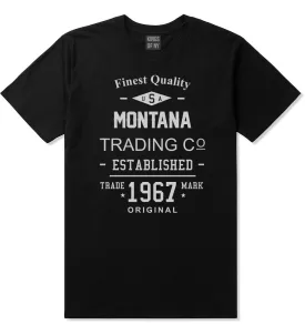 Vintage Montana State Finest Quality Trading Co Mens T-Shirt